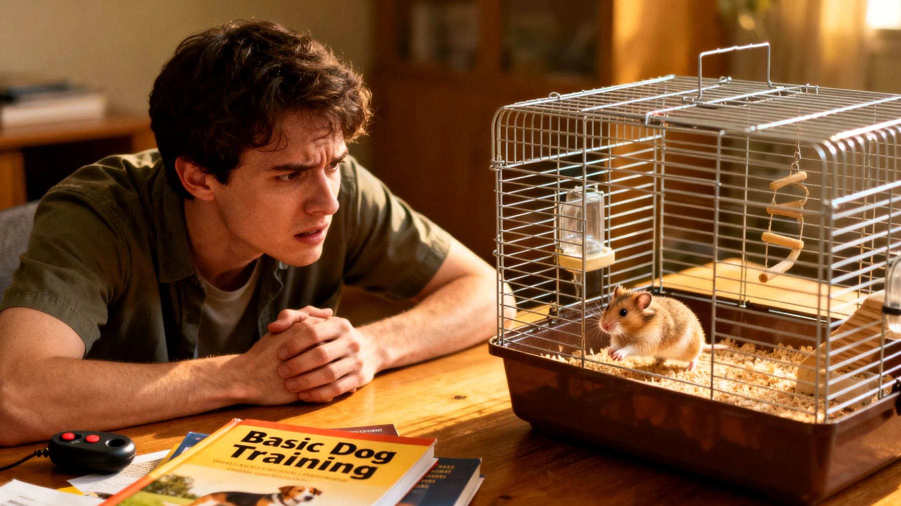 Hamster sind keine Haustiere, die trainiert oder erzogen werden können wie Hunde oder Katzen. Das Thema 'Training und Verhaltensübungen' ist mit der Natur von Hamstern als Tier unvereinbar, daher wird der Kontext 'Welpe/Jungtier' ignoriert. Das eigentliche Problem ist, dass Hamsterhalter oft unrealistische Erwartungen an die Trainierbarkeit ihrer Hamster haben."